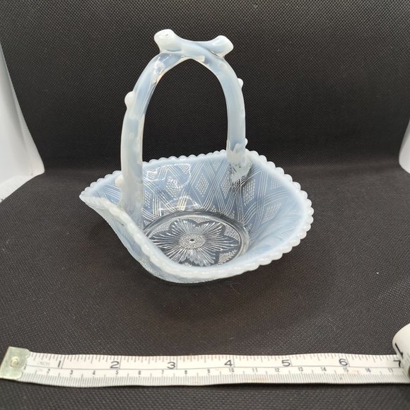 Vintage Fenton Art Glass Basket - Picture 2 of 7